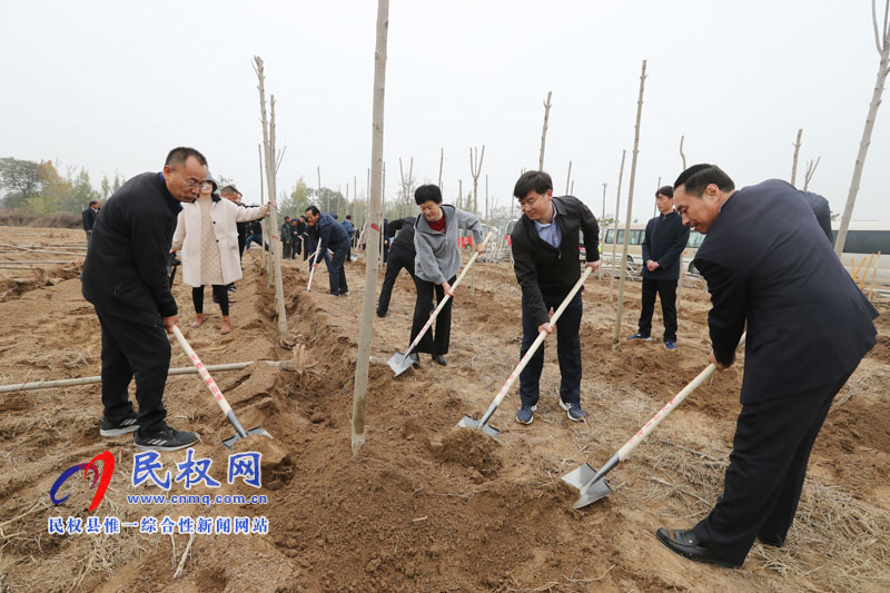 縣四家領導參加冬季義務植樹活動