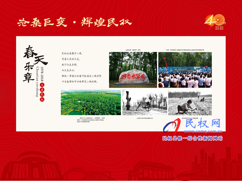 滄桑巨變?輝煌民權(quán) 民權(quán)縣慶祝改革開放40周年暨建縣90周年大型圖片展