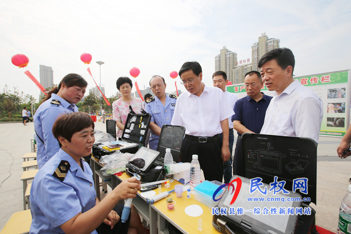 尚德守法 全面推進“雙安雙創(chuàng)”建設(shè)讓人民生活更美好----民權(quán)縣2019年食品安全宣傳周啟動