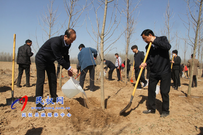 市人大常委會(huì)在民權(quán)國(guó)家森林公園舉辦民主法治生態(tài)建設(shè)主題植樹(shù)活動(dòng)