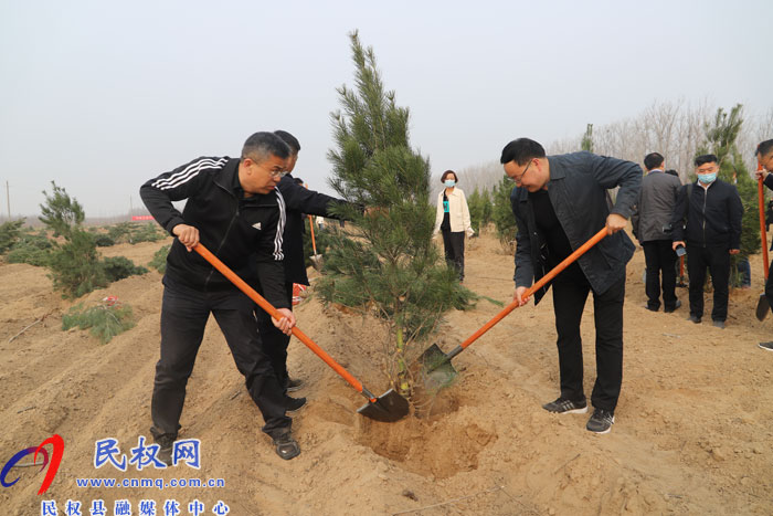 縣四大家領(lǐng)導(dǎo)義務(wù)植樹再添新綠