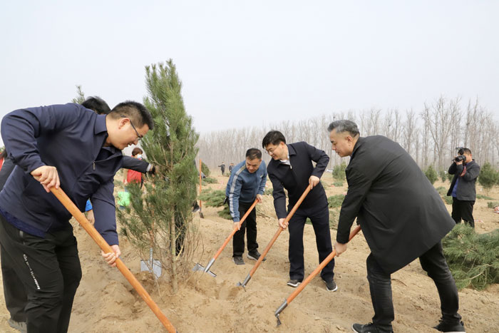 民權(quán)黃河故道添新綠，攜手共植“黨建幸福林”