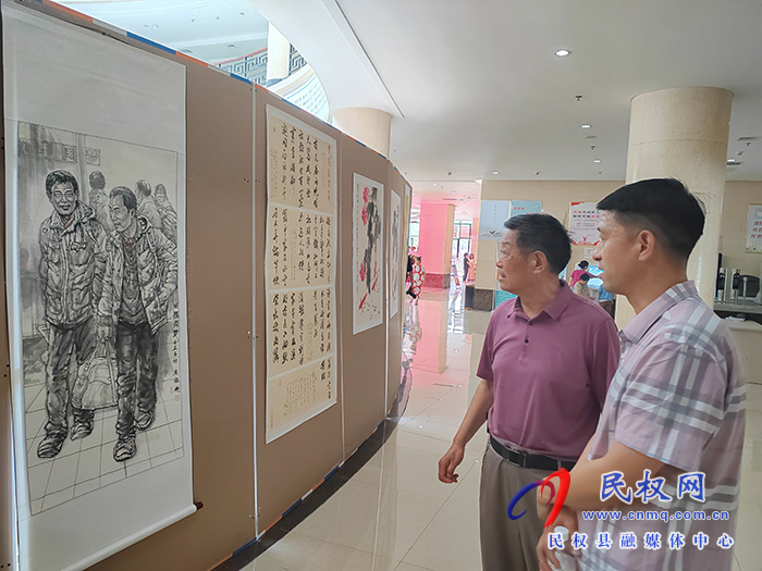 民權縣舉辦慶祝建黨102周年書畫展